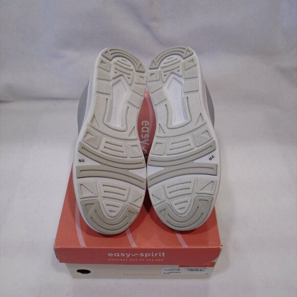 EASY SPIRIT size 9W Jovie Walking Shoes light gray fabric Zipper closure - NIB - Picture 5 of 6